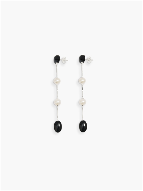 RAGBAG DUALISM LONG EARRINGS SILVER